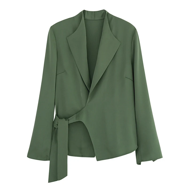 Damen eleganter Wickelblazer Drune
