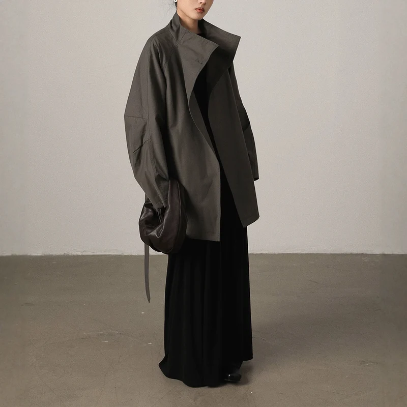 Damen Modische Langjacke Drune