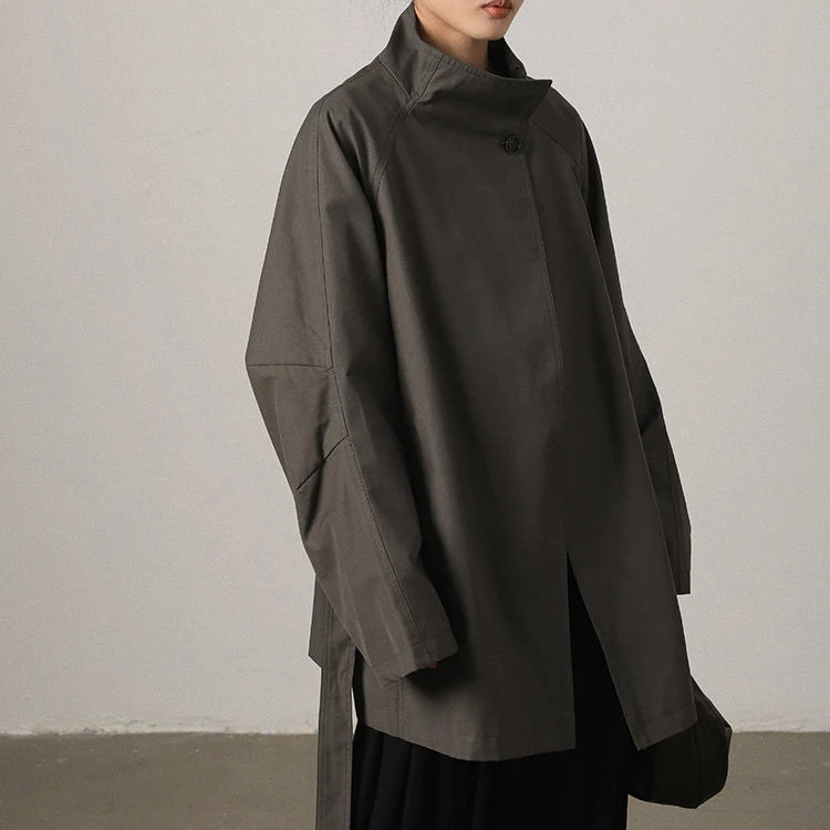 Damen Modische Langjacke Drune