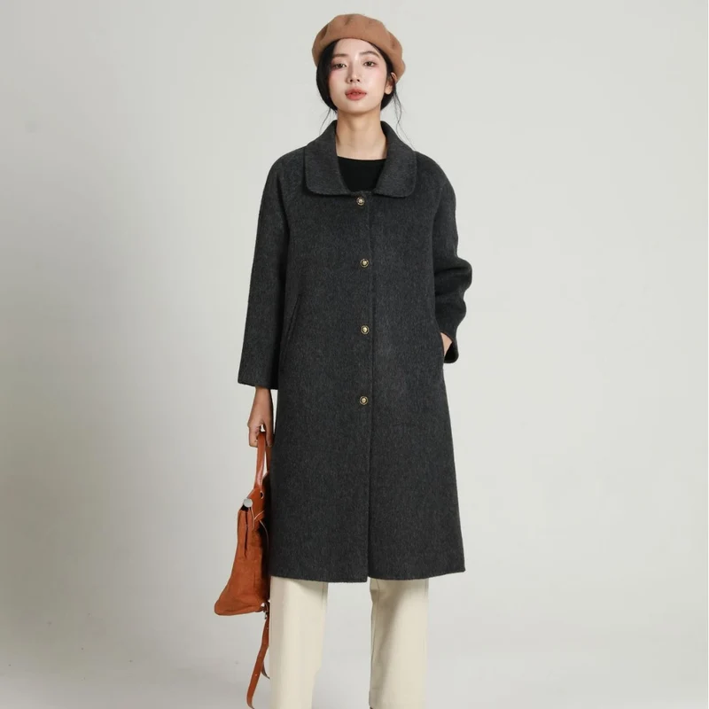 Damen Modische Kurzjacke mit Knopfleiste Drune
