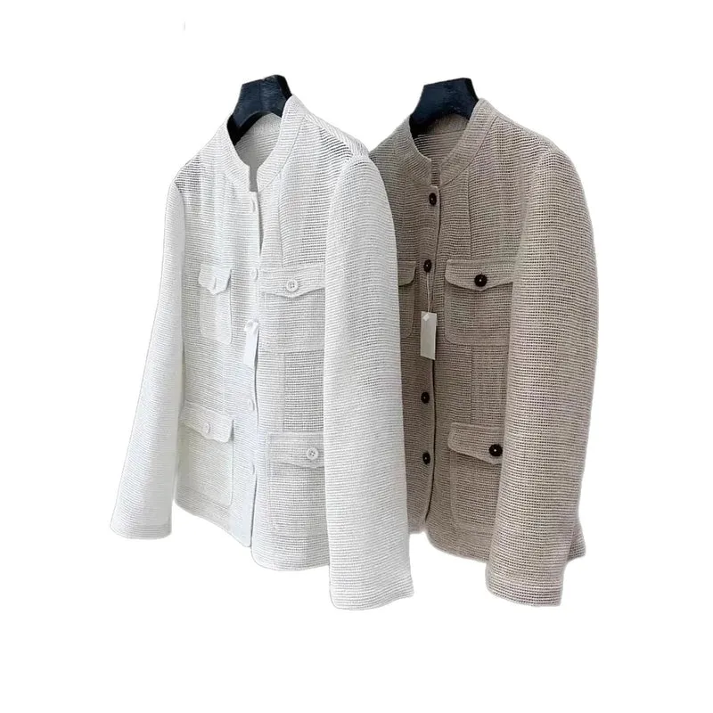 Damen Modische Jacke mit praktischen Taschen Drune