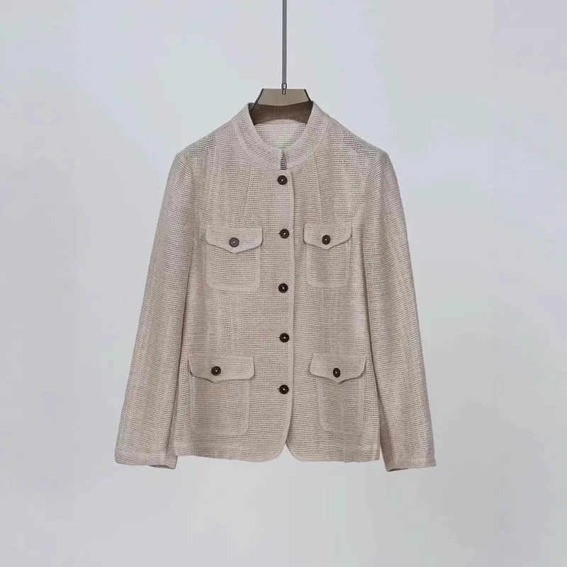 Damen Modische Jacke mit praktischen Taschen Drune