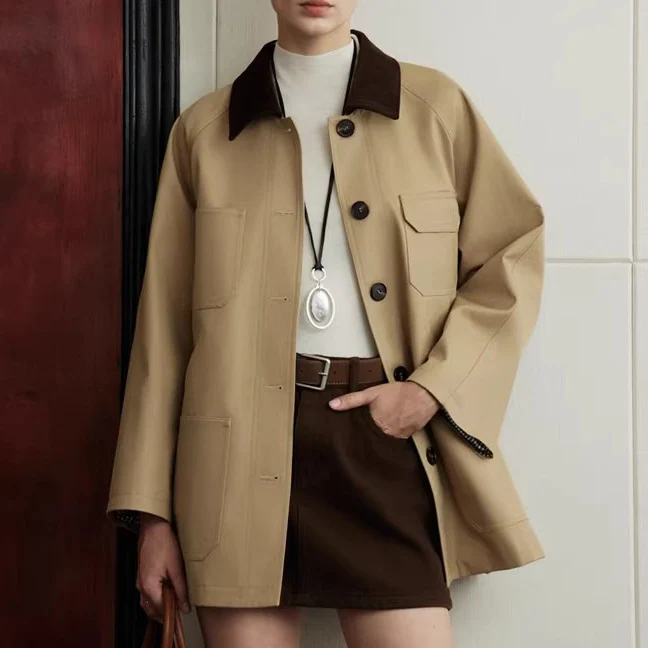 Damen Modische Jacke mit klassischem Schnitt Drune