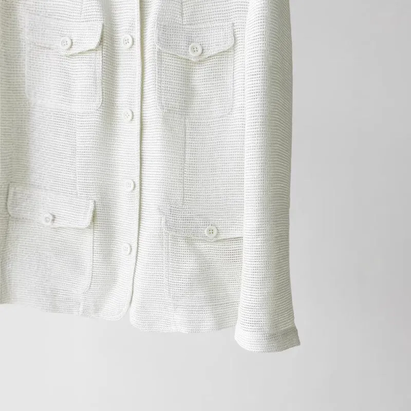 Damen Modische Boucléjacke mit praktischen Taschen Drune
