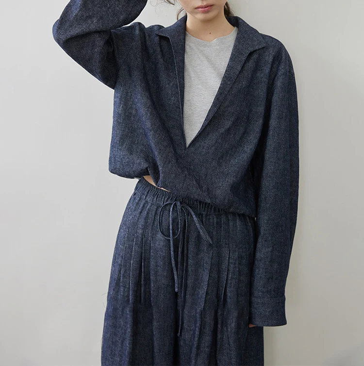 Damen Modische Blazerjacke mit lässiger Silhouette Drune