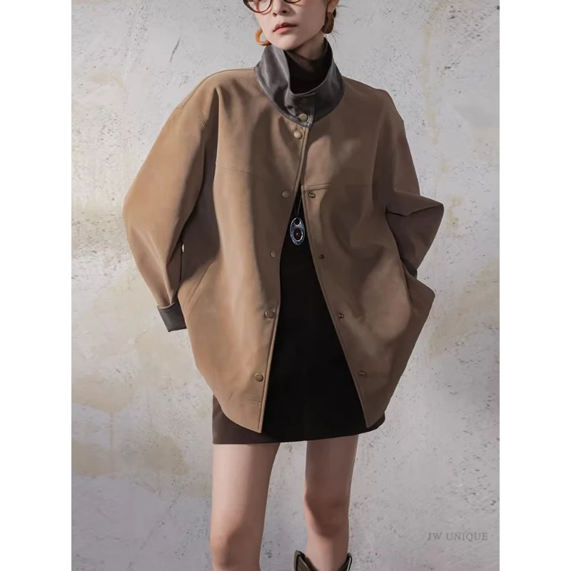 Damen Lederjacke mit modernem Schnitt Drune
