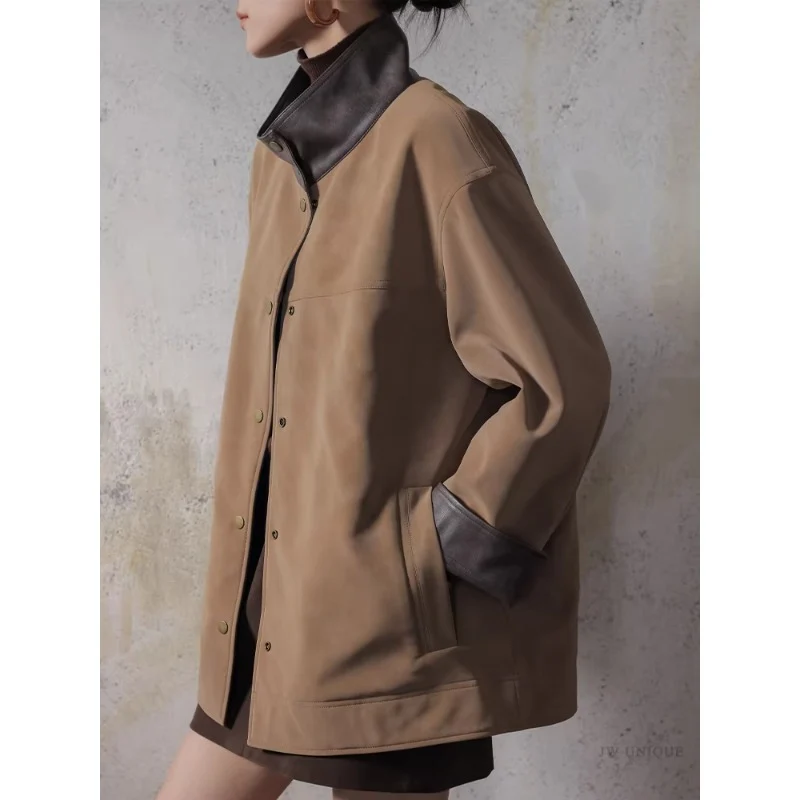 Damen Lederjacke mit modernem Schnitt Drune