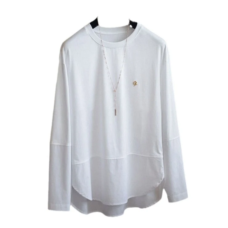 Damen Lässiges Langarmshirt mit elegantem Schnitt Drune