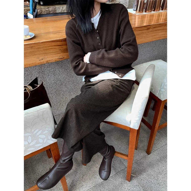 Damen Lässige, weite Strickjacke Drune