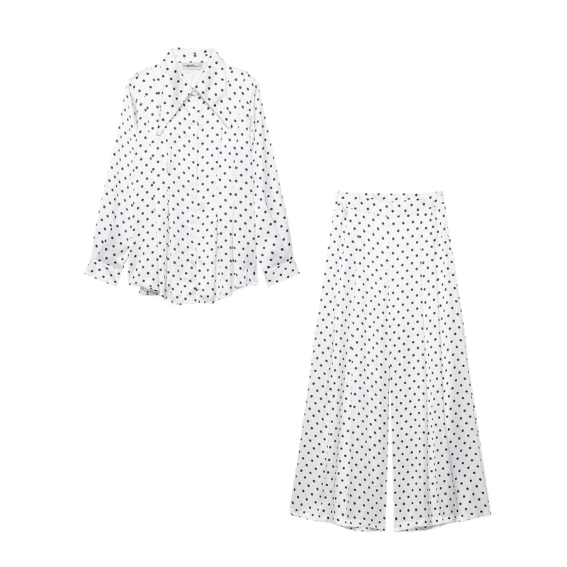 Damen Oversized Satinbluse mit übergroßem spitzem Kragen und Plissée-Detail Drune