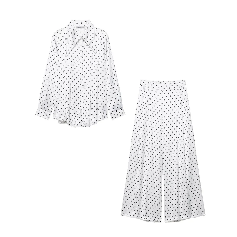 Damen Oversized Satinbluse mit übergroßem spitzem Kragen und Plissée-Detail Drune