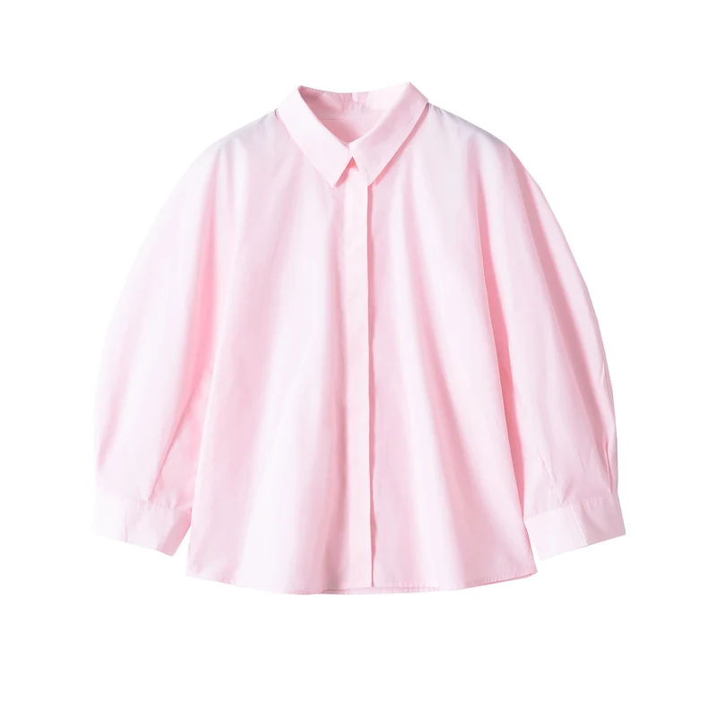 Damen Oversized Kurzjacke mit Stehkragen und weiten Raglanärmeln Drune