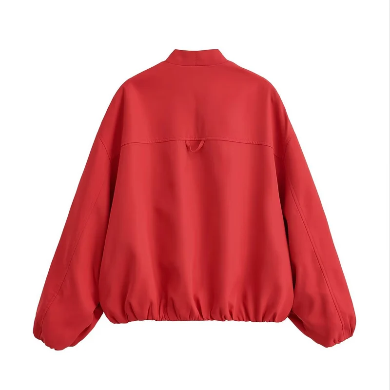 Damen Oversized Kimono-Übergangsjacke mit Raglanärmeln und elastischem Saum Drune