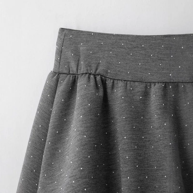 Damen Oversized Kapuzenjacke mit durchgehendem Reißverschluss, elastischem Saum und dezentem Punktmuster Drune