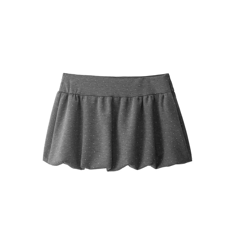 Damen Oversized Kapuzenjacke mit durchgehendem Reißverschluss, elastischem Saum und dezentem Punktmuster Drune