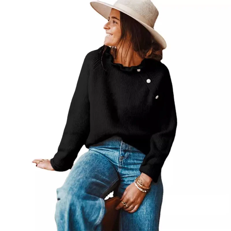Damen Modischer Freizeitpullover Drune