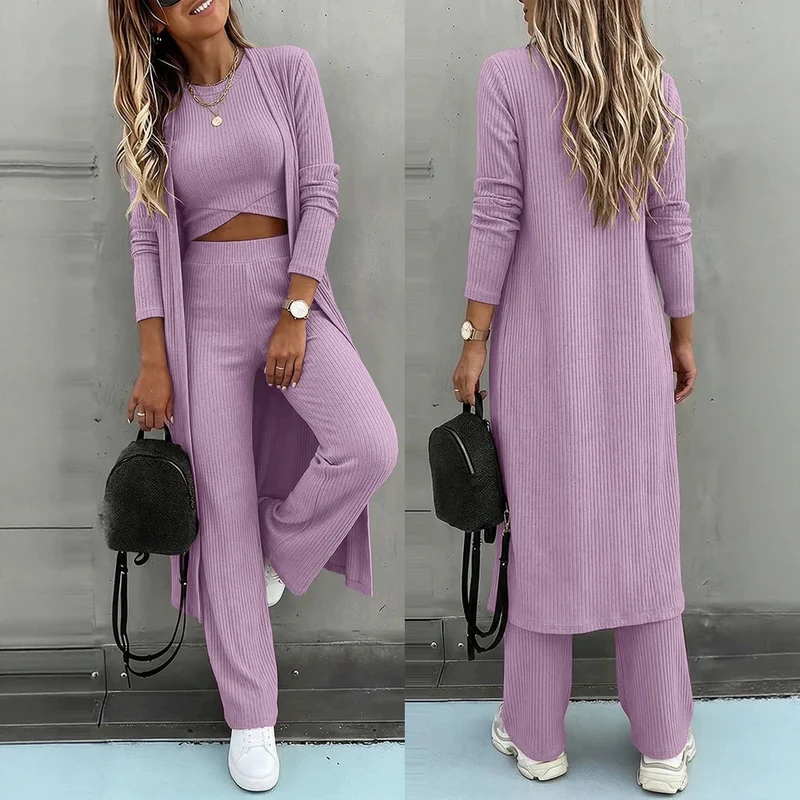 Damen Modischer Cardigan-Set Drune