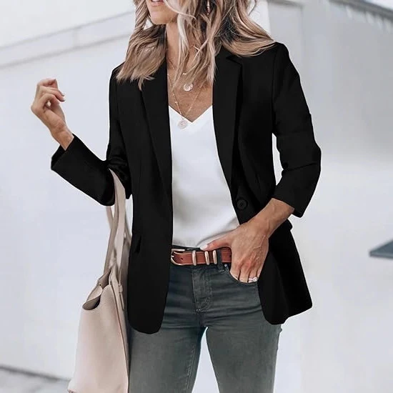 Damen Modischer Blazer mit elegantem Schnitt Drune