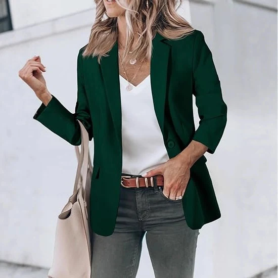 Damen Modischer Blazer mit elegantem Schnitt Drune