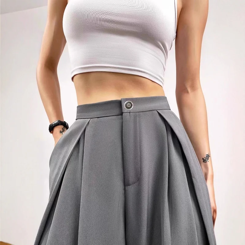 Damen Modische und lässige Wide-Leg-Hosen Drune