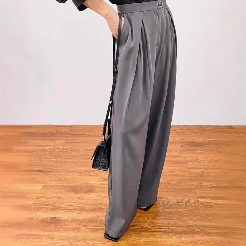Damen Modische und lässige Wide-Leg-Hosen Drune