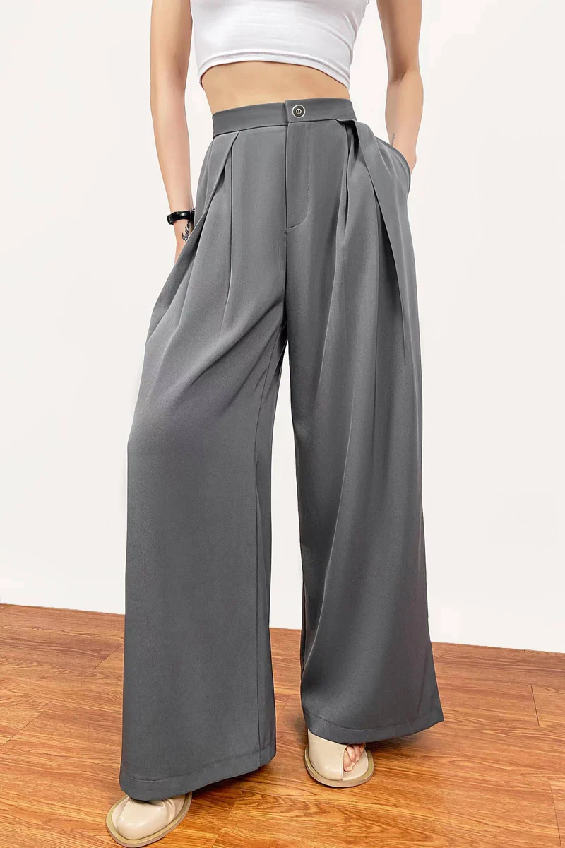 Damen Modische und lässige Wide-Leg-Hosen Drune