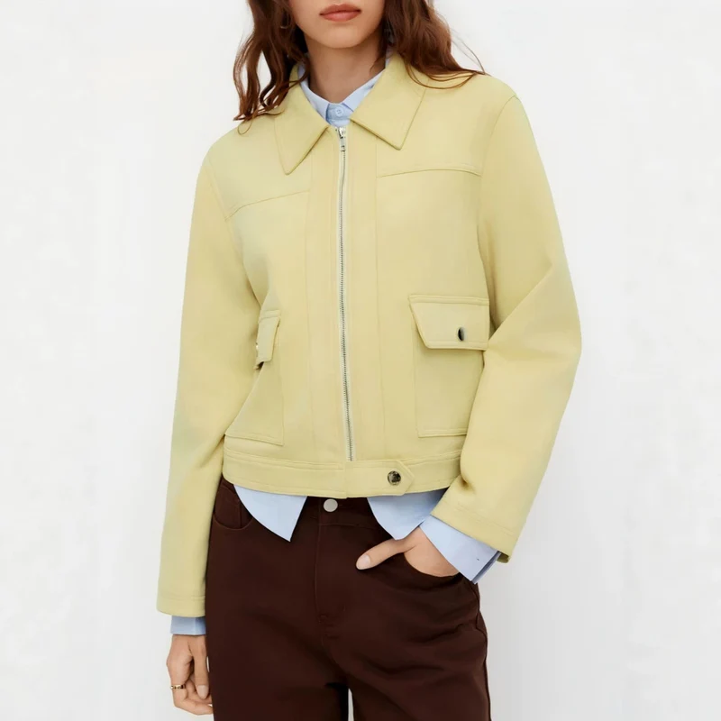 Damen Modische Short-Jacke Drune