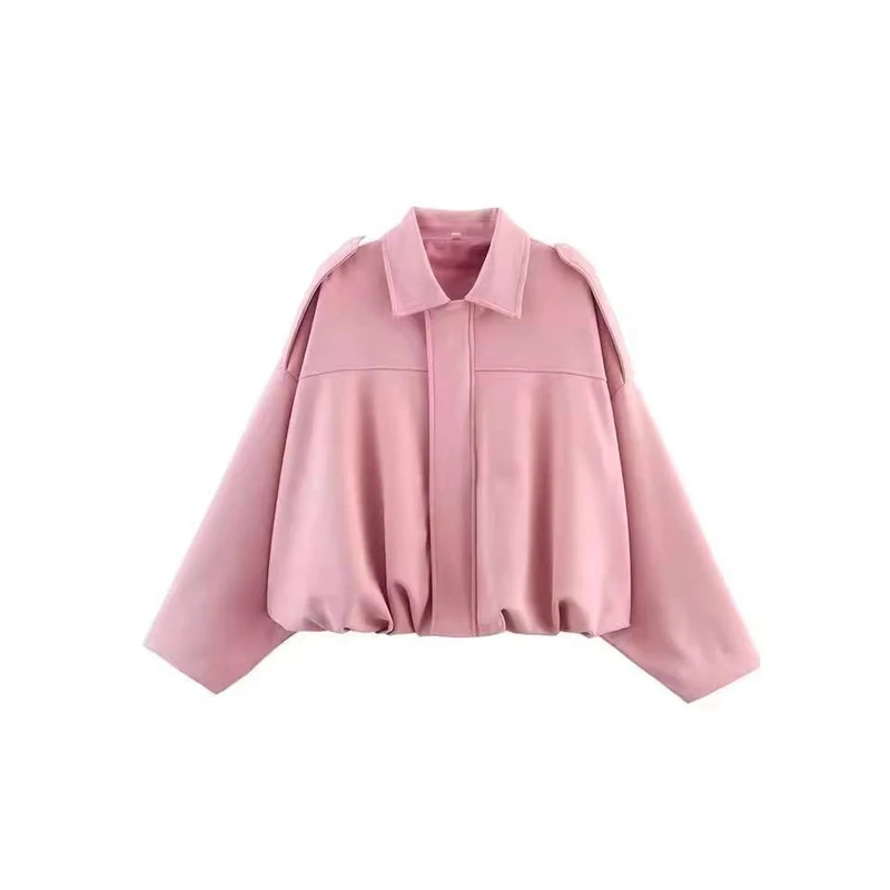 Damen Modische Oversized Jacke Drune