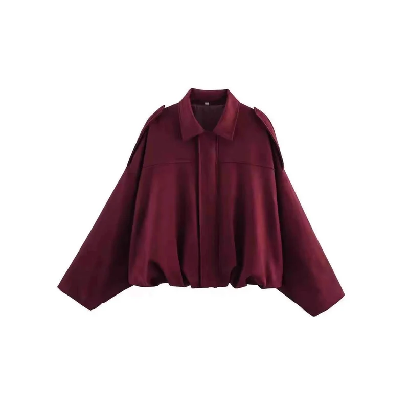 Damen Modische Oversized Jacke Drune