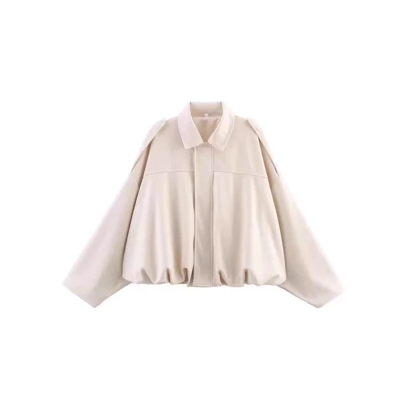 Damen Modische Oversized Jacke Drune