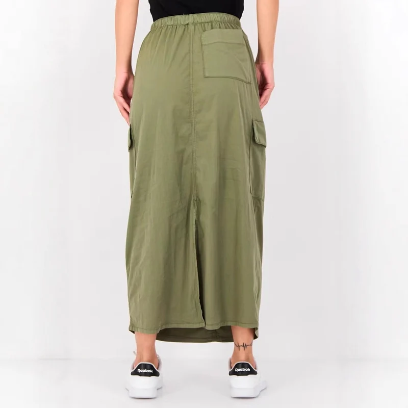 Damen Modische Midikleid mit Taschen Drune