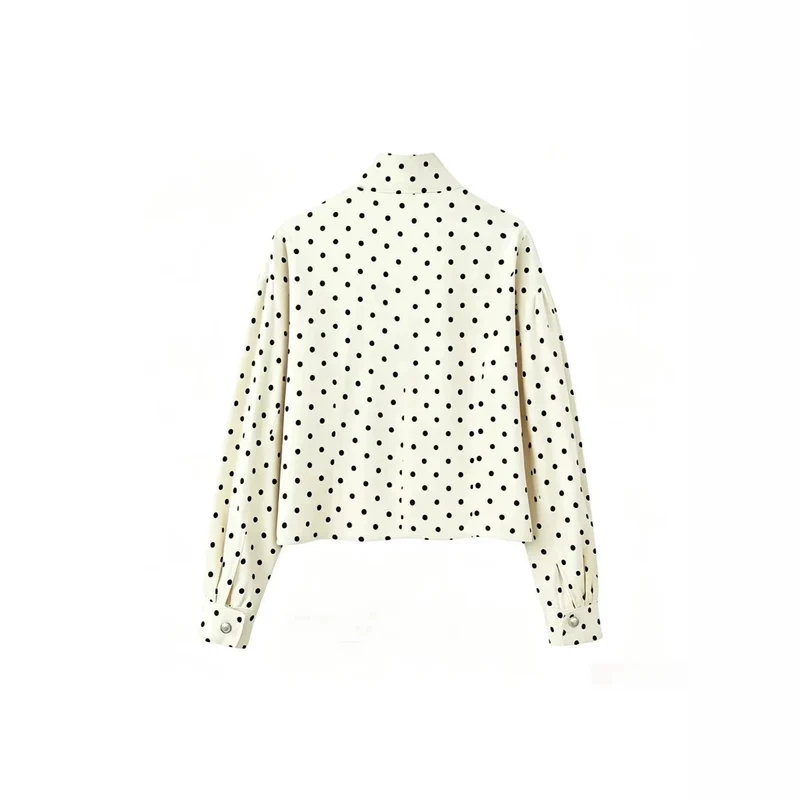 Damen Modische Jacke mit Punkten Drune