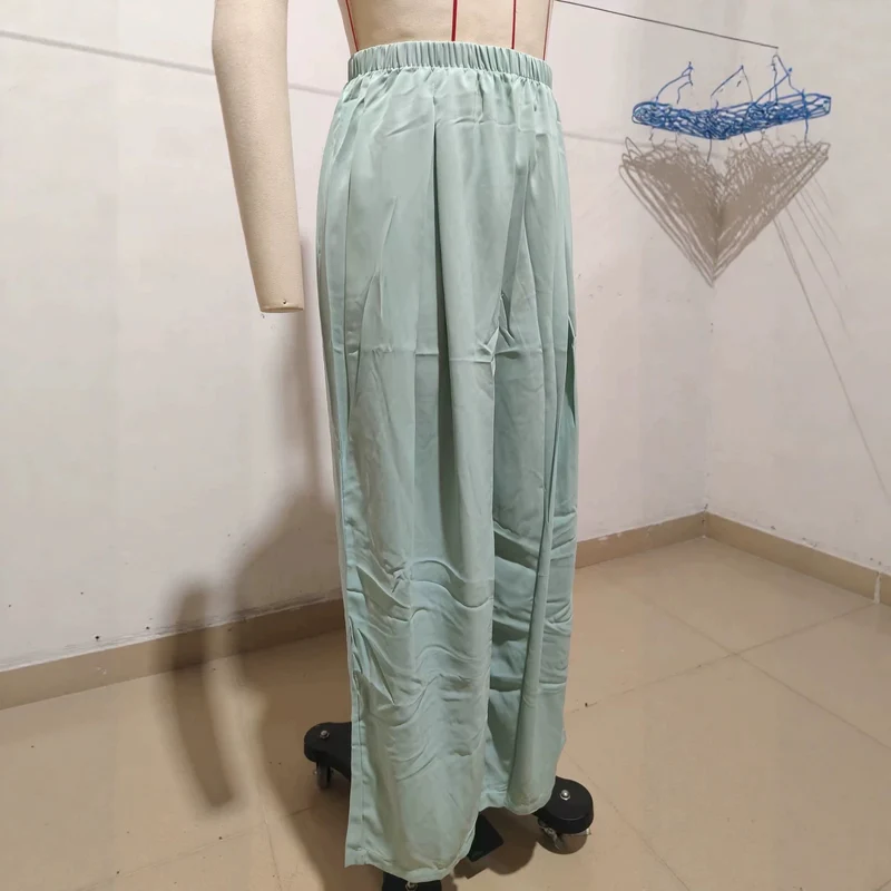 Damen Luftige und Bequeme Palazzo-Hose Drune