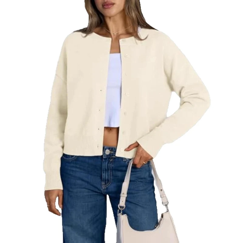Damen Lockere Strickjacke Drune