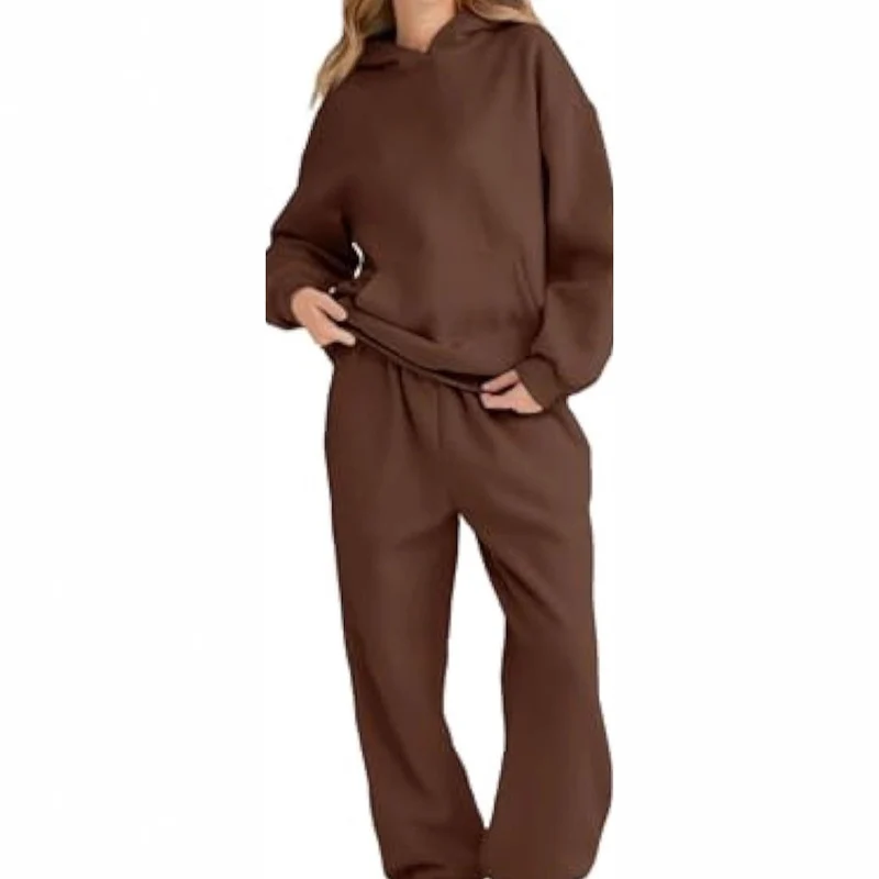 Damen Lässiger und bequemer Hoodie- und Jogginganzug Drune