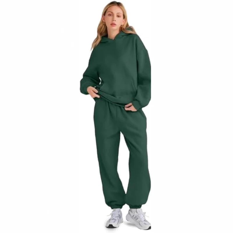 Damen Lässiger und bequemer Hoodie- und Jogginganzug Drune