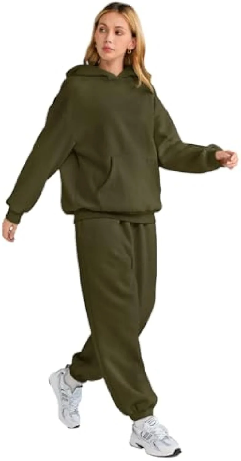 Damen Lässiger und bequemer Hoodie- und Jogginganzug Drune