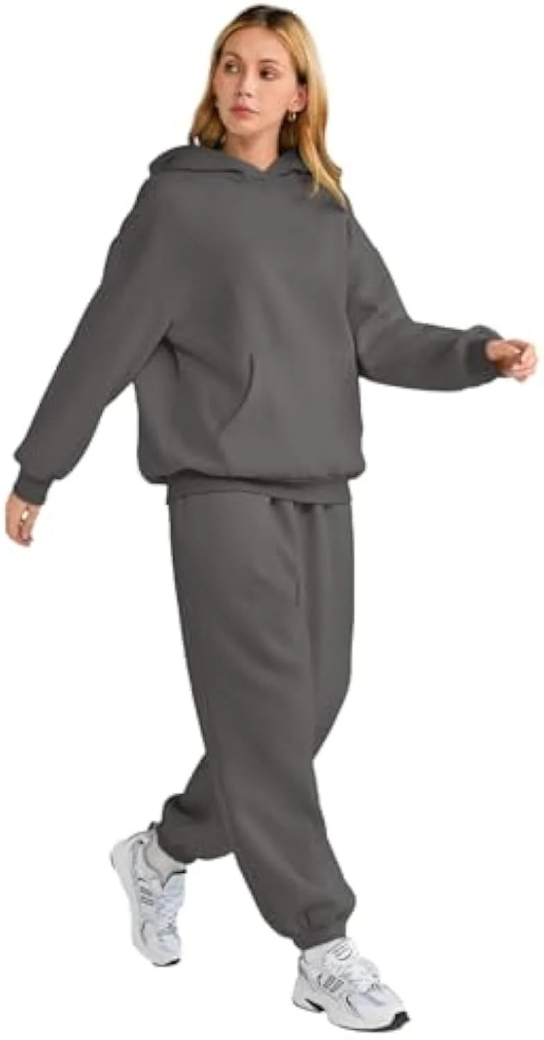 Damen Lässiger und bequemer Hoodie- und Jogginganzug Drune