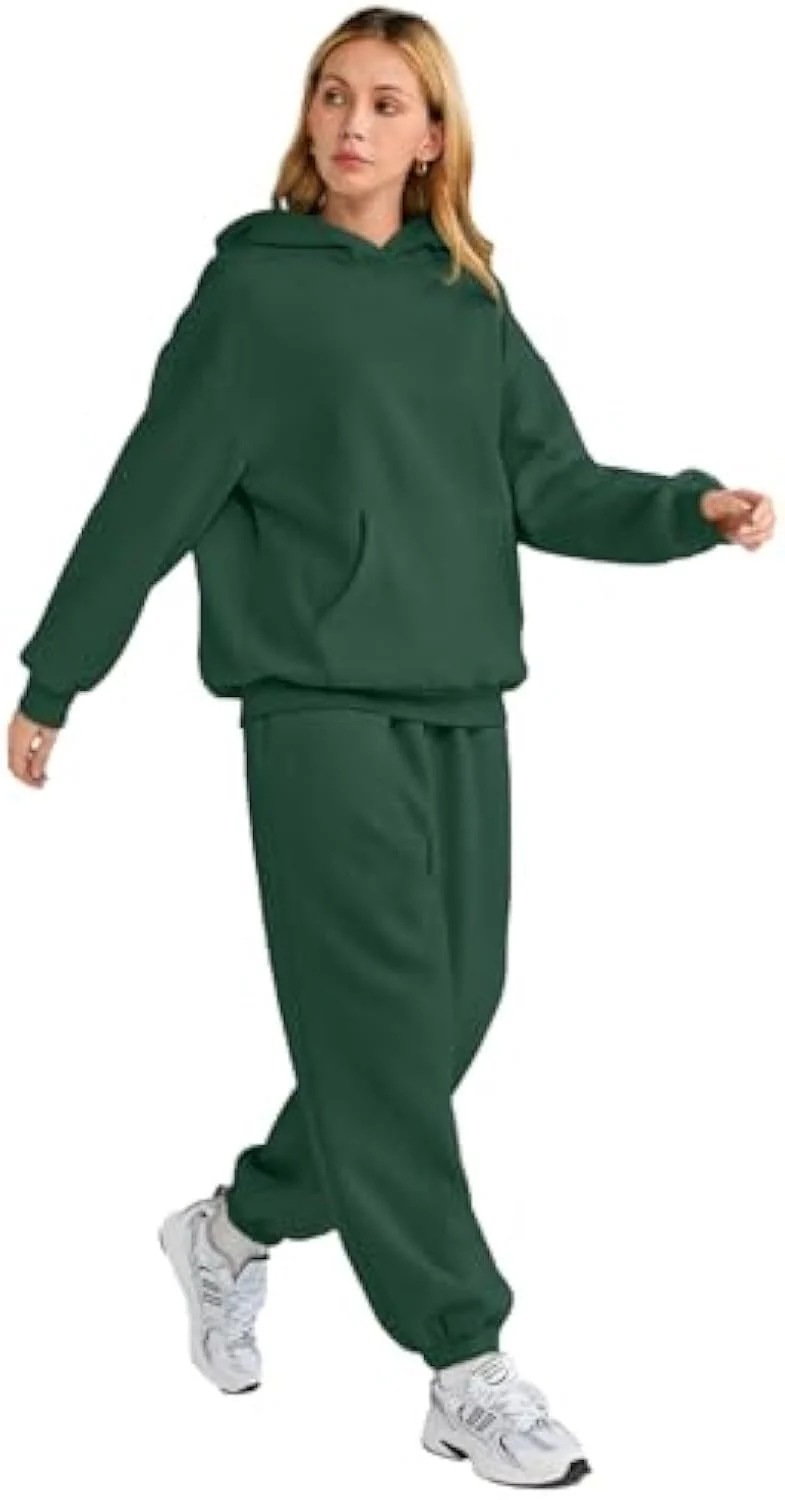 Damen Lässiger und bequemer Hoodie- und Jogginganzug Drune