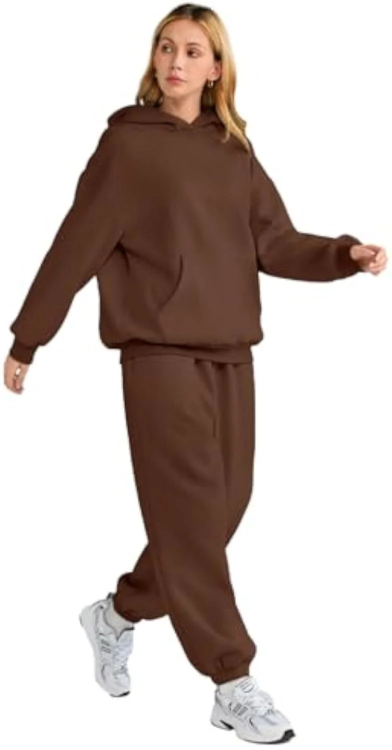 Damen Lässiger und bequemer Hoodie- und Jogginganzug Drune