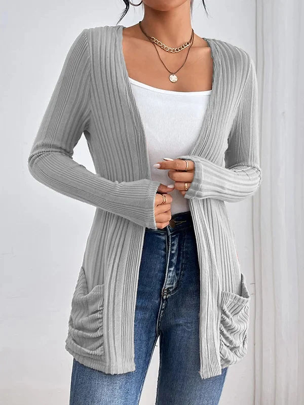Damen Lässige und warme Strickjacke Drune