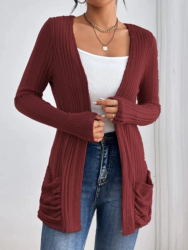Damen Lässige und warme Strickjacke Drune