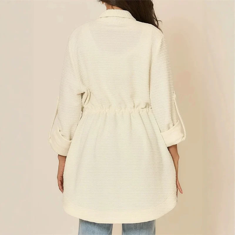 Damen Lässige und elegante Longcardigan Drune