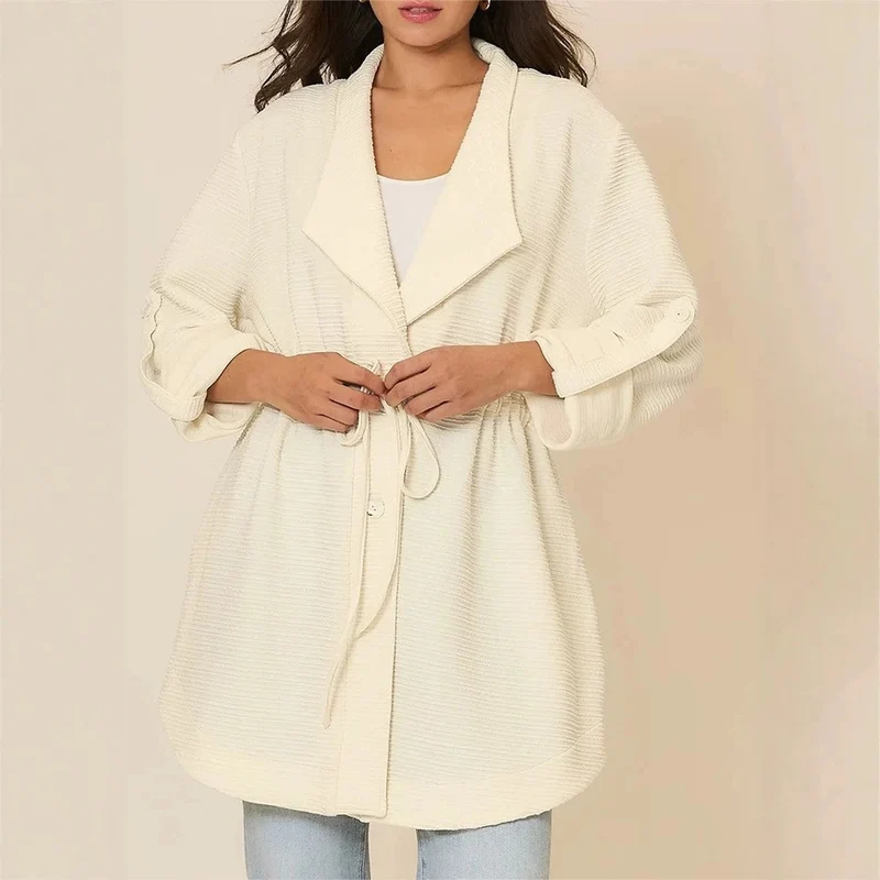 Damen Lässige und elegante Longcardigan Drune