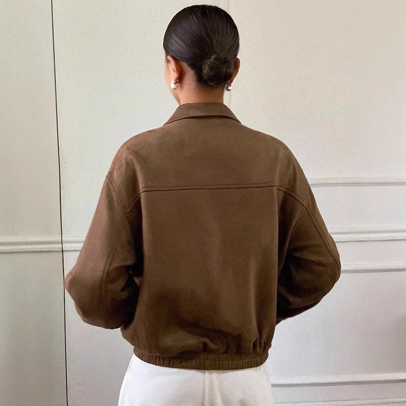 Damen Lässige und elegante Bomberjacke Drune
