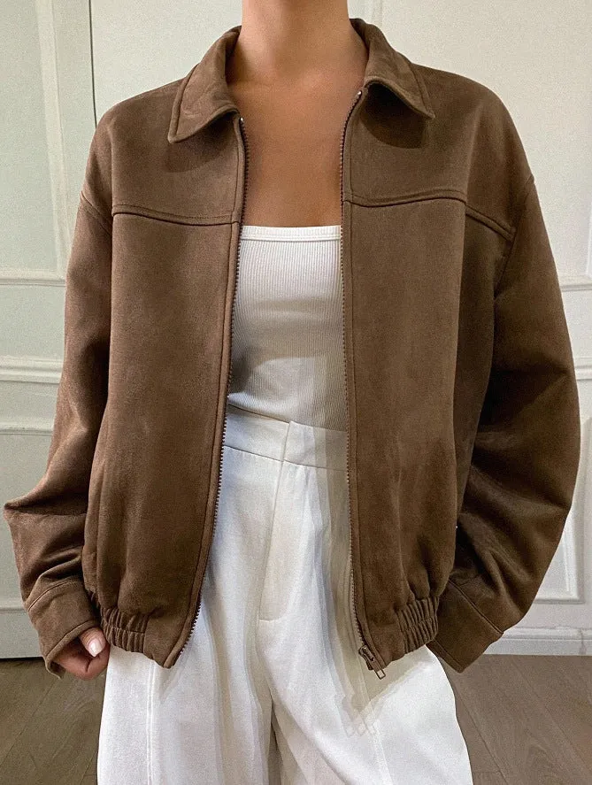 Damen Lässige und elegante Bomberjacke Drune