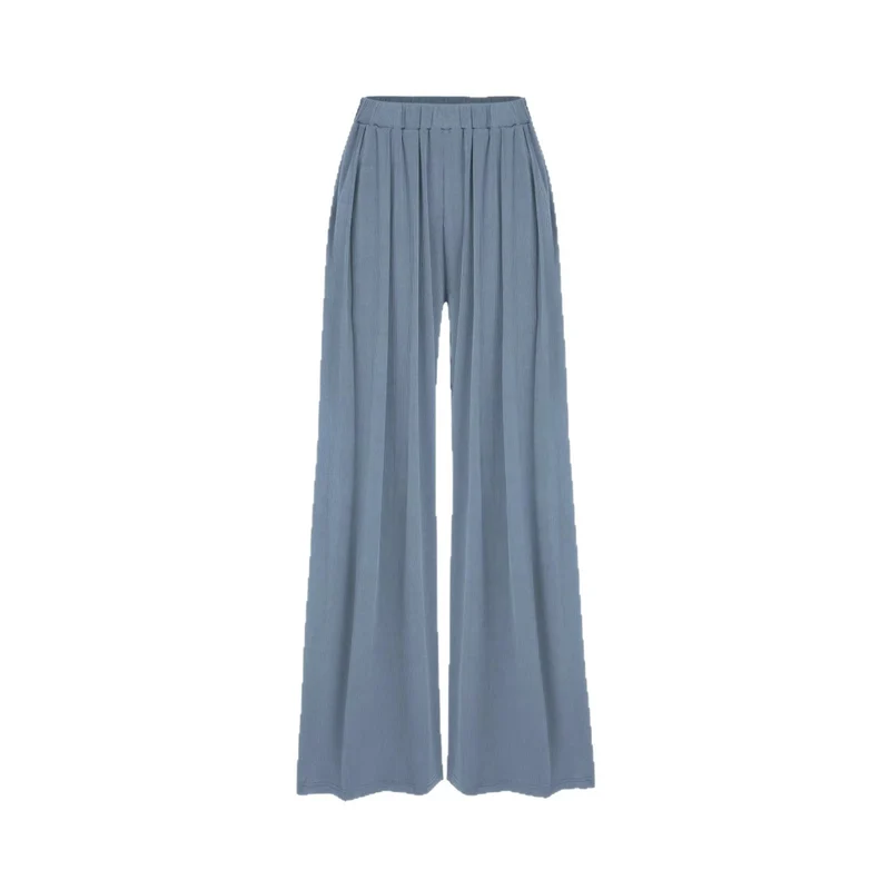 Damen Hochtaillierte Plissee-Hose Drune