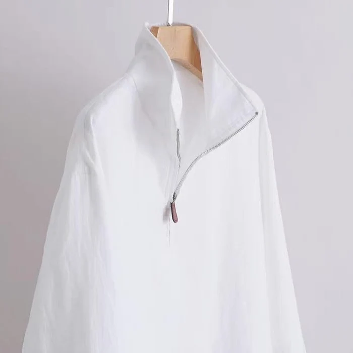 Unisex leichter Kurzzip-Anorak mit Stehkragen Drune
