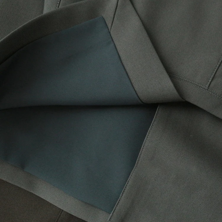 Damen Taillierter Midirock mit Frontschlitz und Stretch-Futter Drune