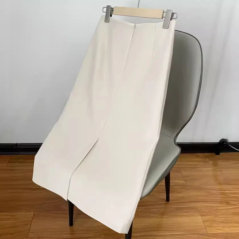 Damen Taillierter Midirock in gerader Silhouette aus feinem Stretch‑Crepe Drune